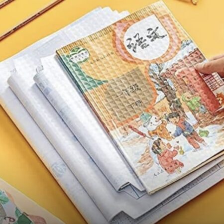 Premium Transparent Paper Sticker Book Cover Film | 30 Pcs- 3 Different Sizes -10 Each