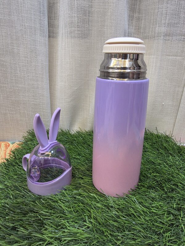 700ml Leak-Proof Insulated Rabbit Water Bottle with Straw