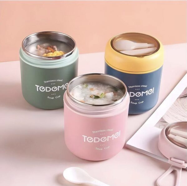 Tedme Stainless Steel Thermal Soup Cup Lunch Box - 530 Ml