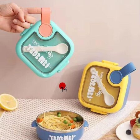 Lunchmate Mini Stainless Steel Lunch Box with Spoon 500Ml