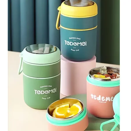 Insulated Lunch Box 304 Stainless Steel Food Jar Thermal Flask Food Container